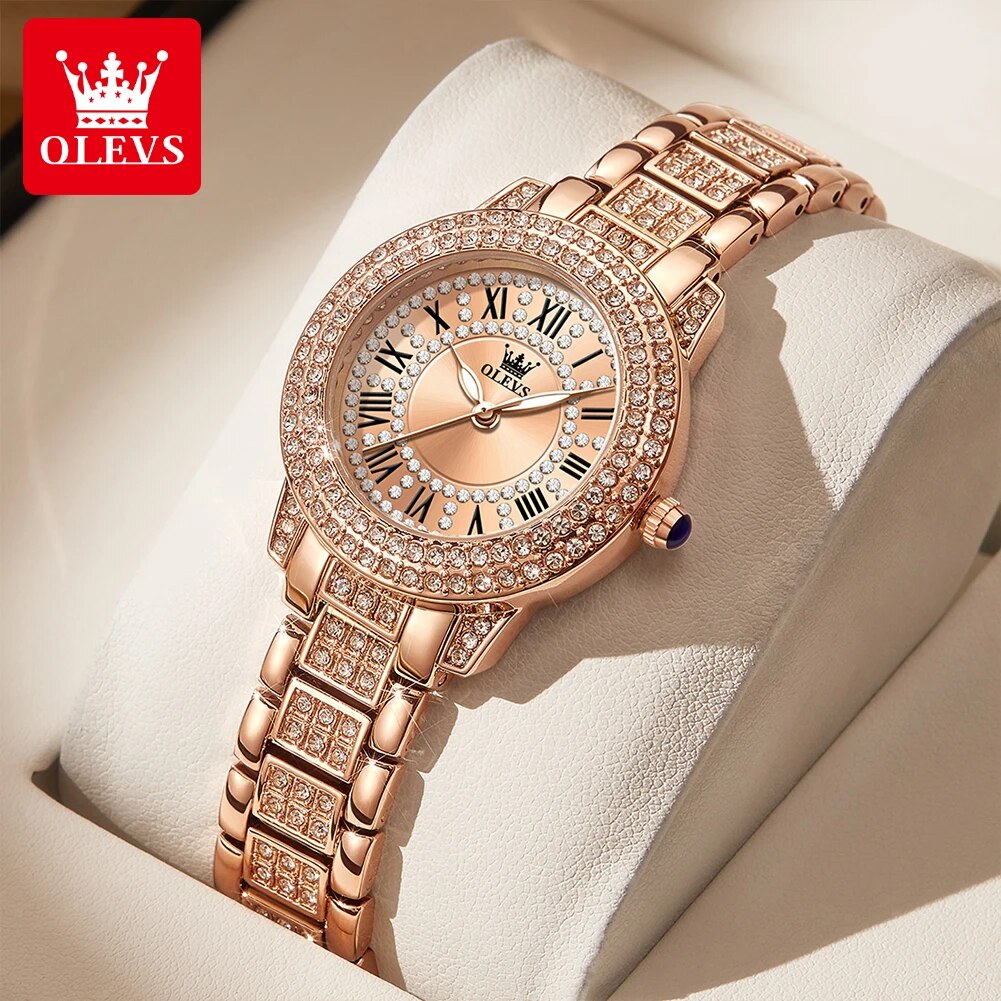 Jewelry Diamond Watches - OLEVS 9943 Luxury All Diamond Original