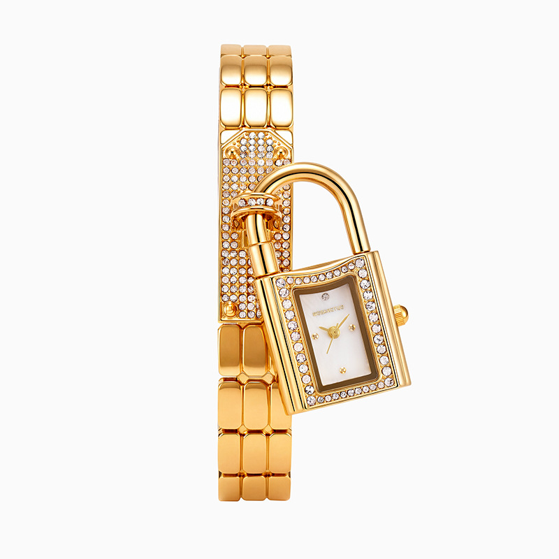 Jewelry Diamond Watches - Concave shaped lock head bracelet bracelet