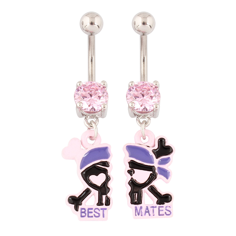 Nick'S Jewelry & Watches Reviews - A pair Belly button ring Skull