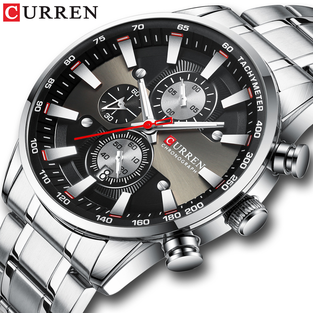 Jewelry Watches Silver - CURREN 8351 Men's Quartz Watch Waterproof