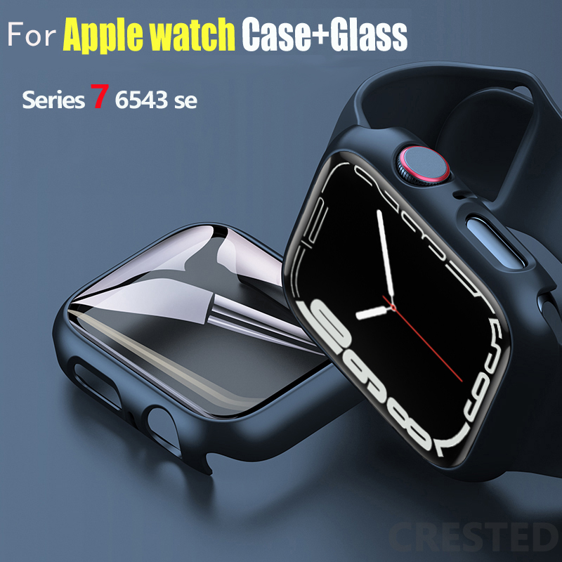 Jewelry Smart Watches - Glass+Cover For Apple Watch case 44mm