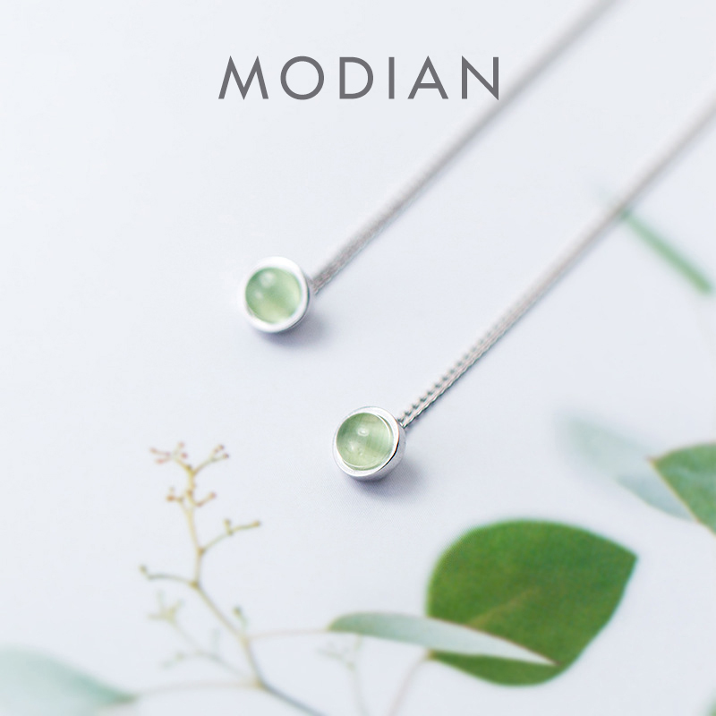 Opal Earrings Dangle - Modian Fashion Dangle Earring 925 Sterling
