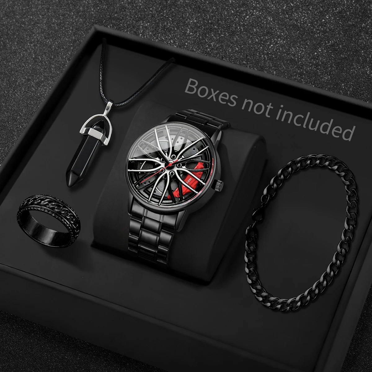 4PCS/Set Fashion 3d Car Wheel  - огляд і ціна Mystery Jewelry Jar Watches
