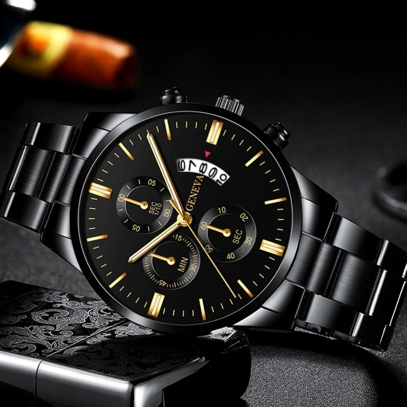 Fashion Men Black Stainless St - огляд і ціна Seiko Watch 5 Sports