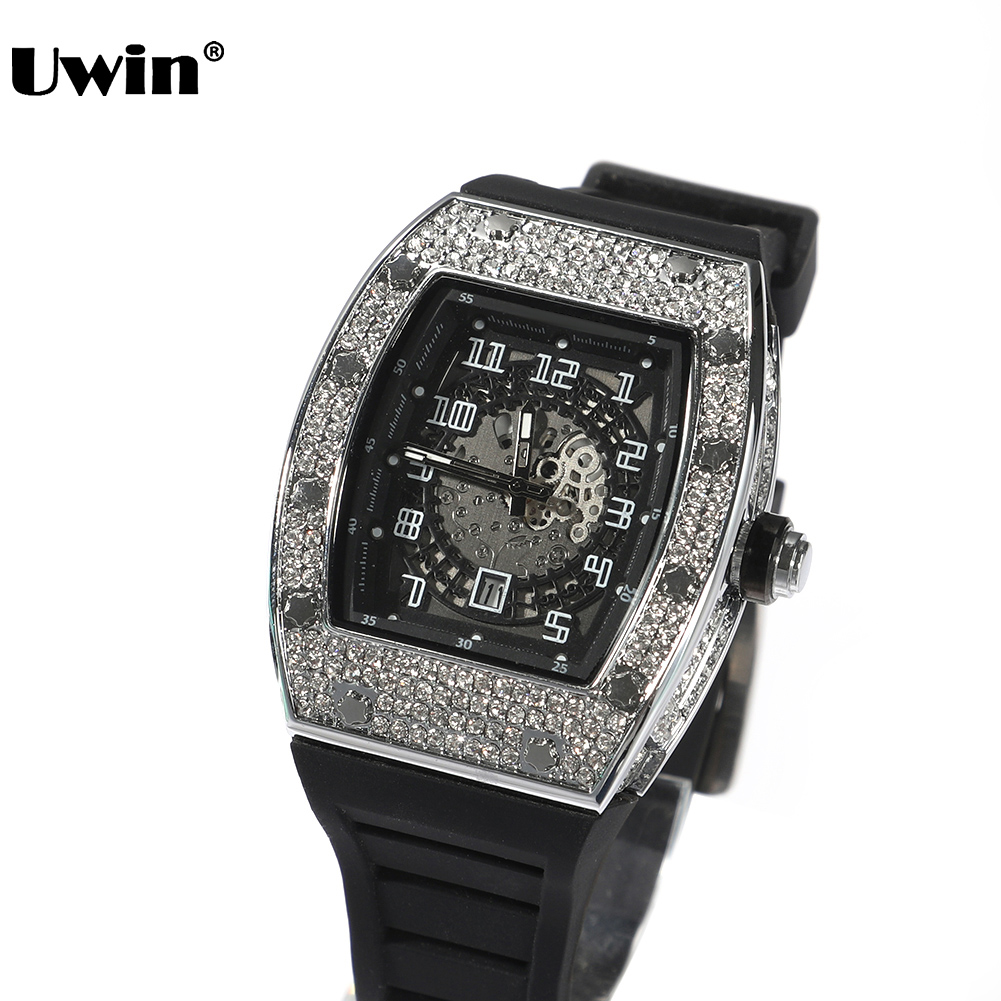 UWIN Square Dial Watch Full Rh - огляд і ціна Jewelry Watches Silver