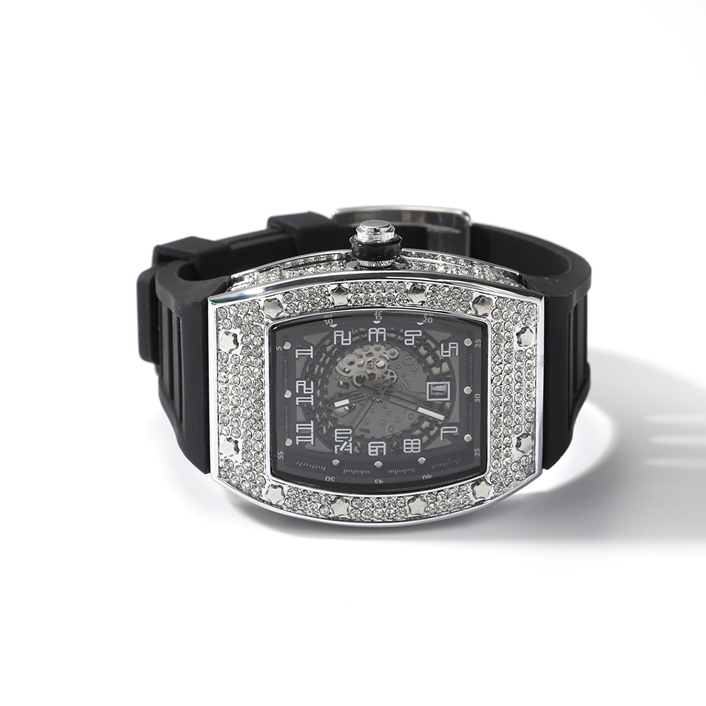 UWIN Square Dial Watch Full Rh - огляд і ціна Jewelry Watches Silver