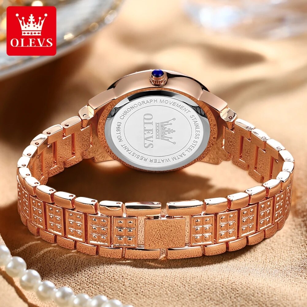 OLEVS 9943 Luxury All Diamond  - огляд і ціна Jewelry Diamond Watches