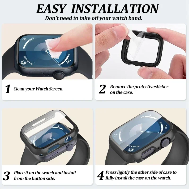 Glass+Case+Strap for Apple Wat - огляд і ціна Jewelry Smart Watches