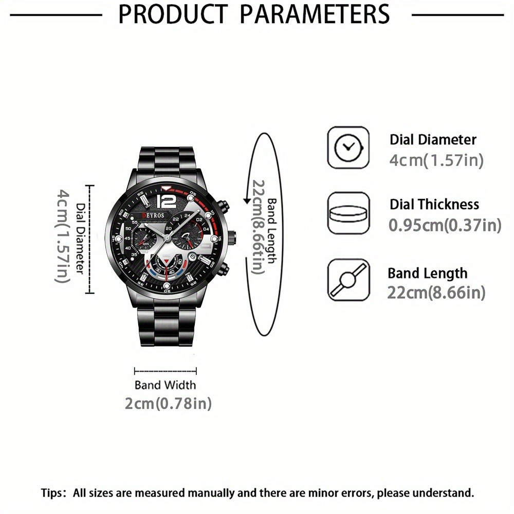 3pcs/set Fashion Men's Watch B - огляд і ціна Best Jewelry Watches