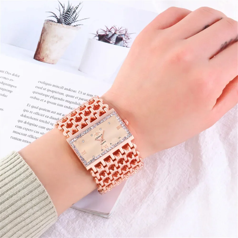 Women's Fashion Luxury Square  - огляд і ціна Jewelry Diamond Watches