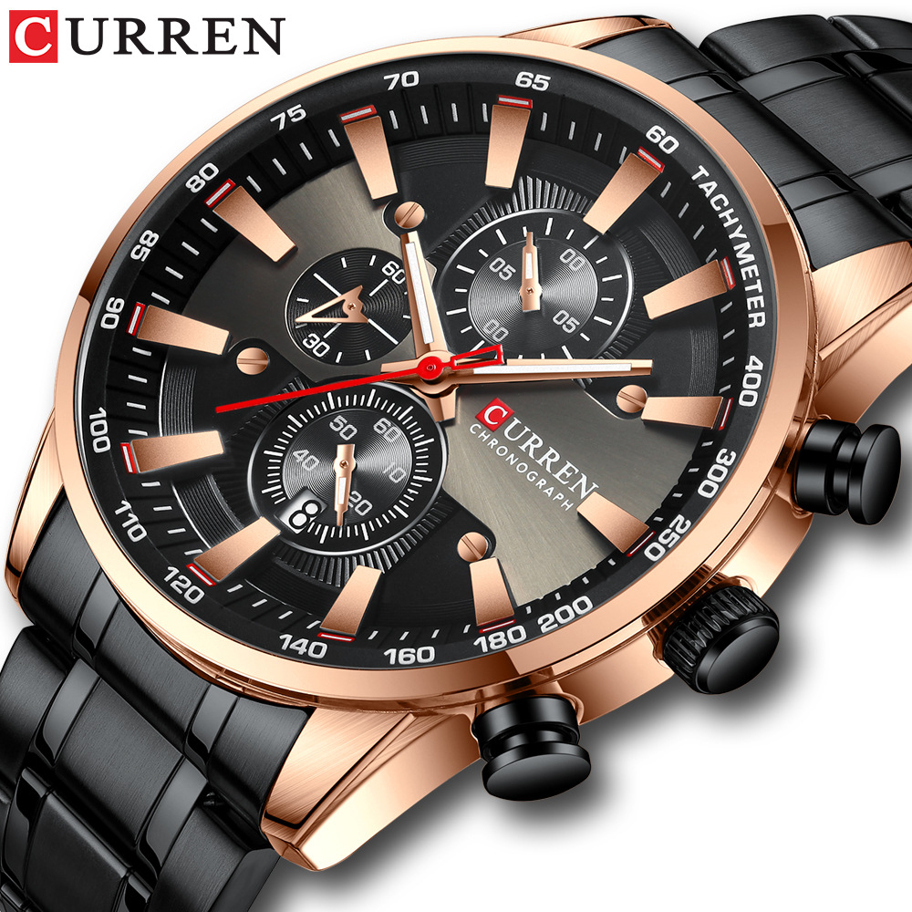 CURREN 8351 Men's Quartz Watch - огляд і ціна Jewelry Watches Silver