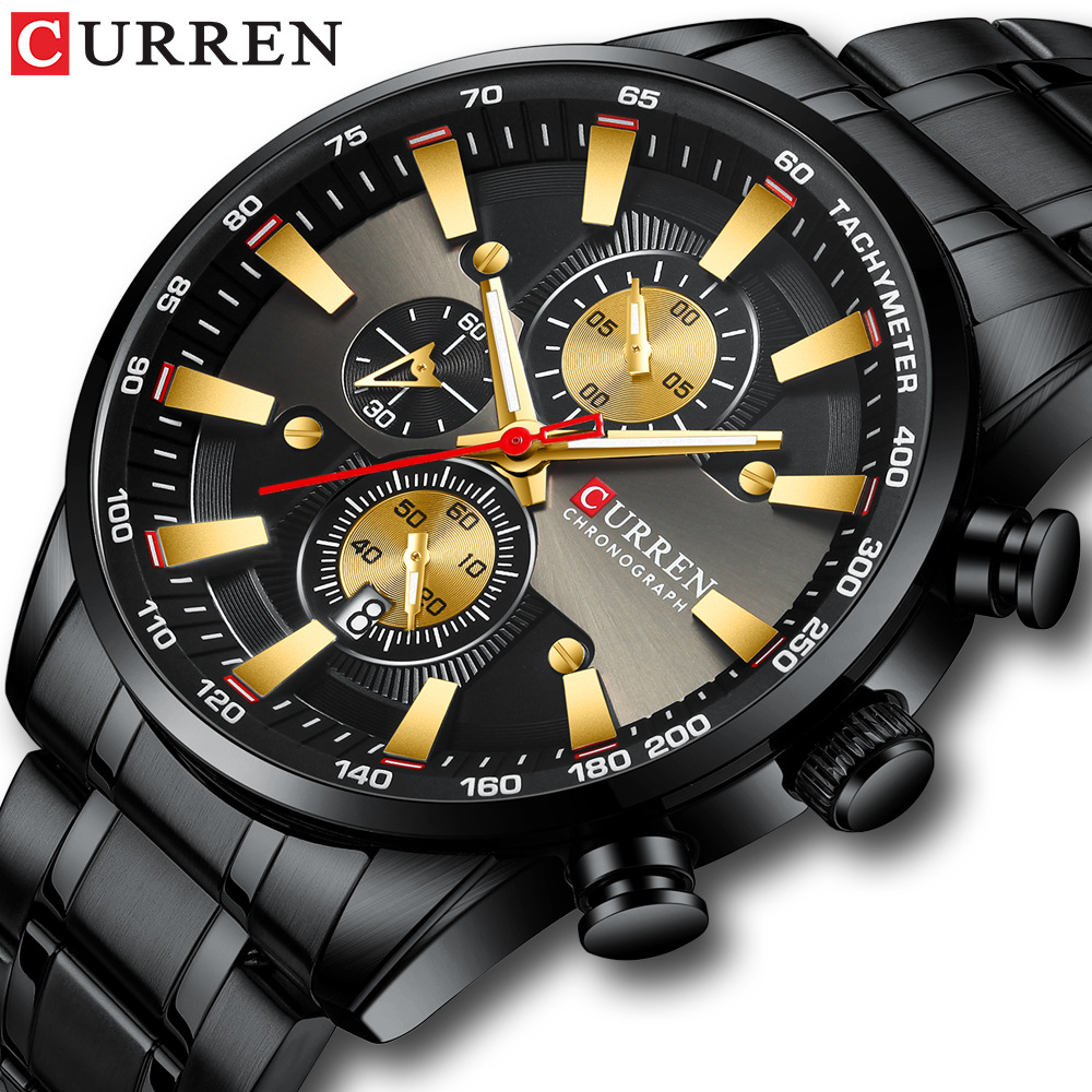 CURREN 8351 Men's Quartz Watch - огляд і ціна Jewelry Watches Silver