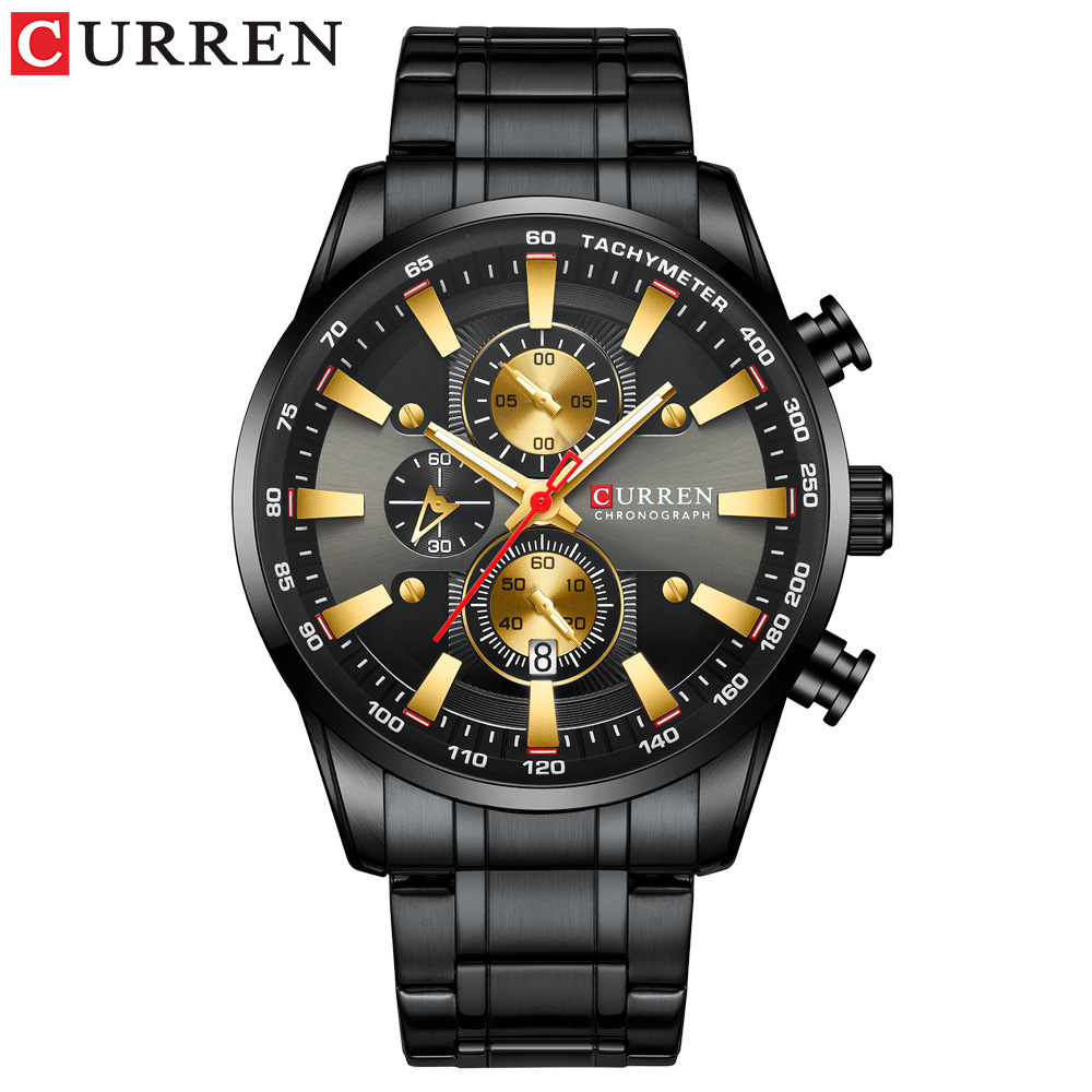 CURREN 8351 Men's Quartz Watch - огляд і ціна Jewelry Watches Silver