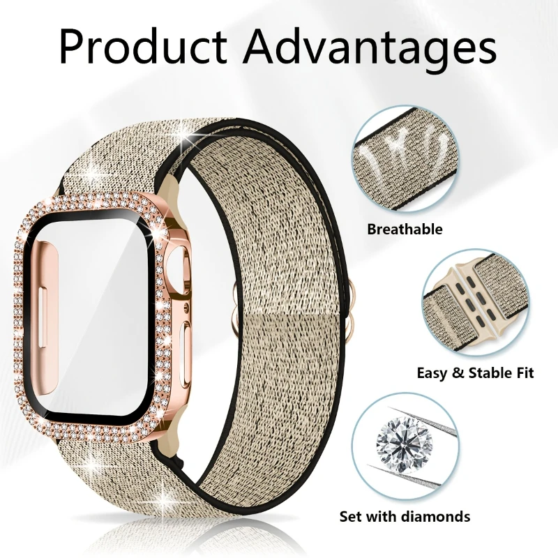 Band+Case for Apple Watch 45mm - огляд і ціна Jewelry Smart Watches