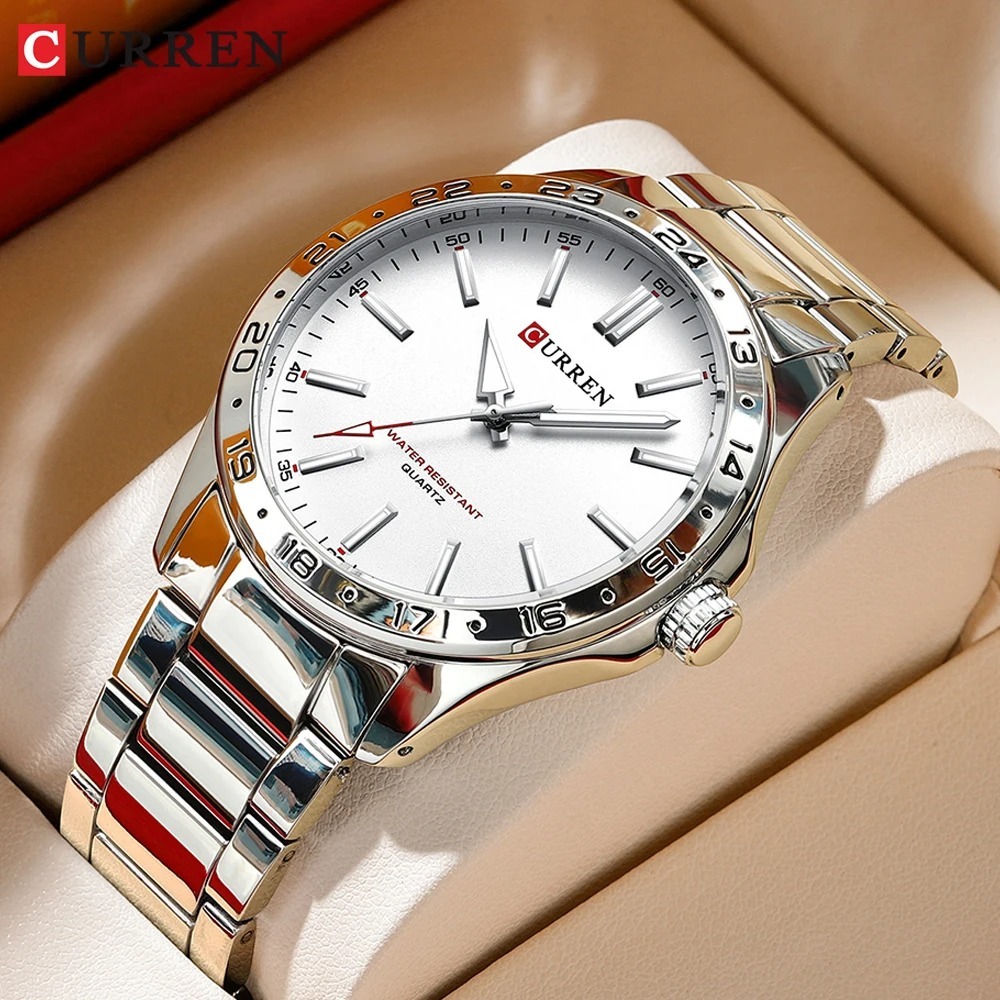 CURREN 8452 Silver White Gift  - огляд і ціна Jewelry Watches Silver