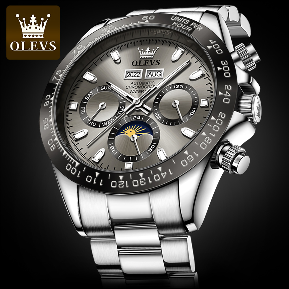 OLEVS 6654 Luxury Mens Watch C - огляд і ціна Seiko Watch 5 Sports