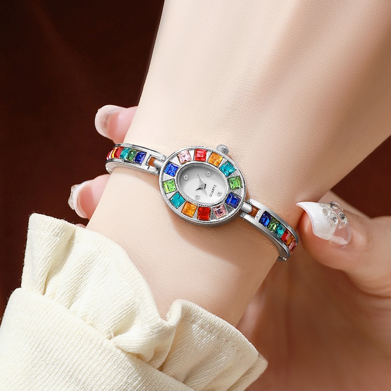 2pcs Elegant Colorful Rhinesto - огляд і ціна Mystery Jewelry Jar Watches