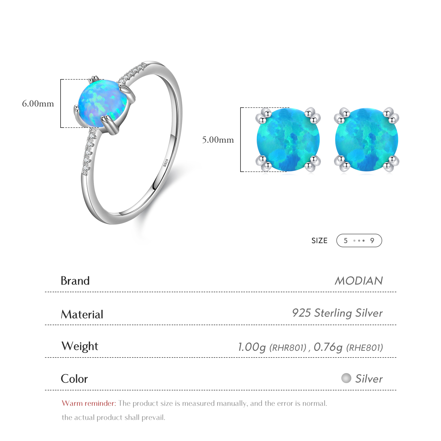 MODIAN Natural Opals Series Je - огляд і ціна Opal Earrings Dangle