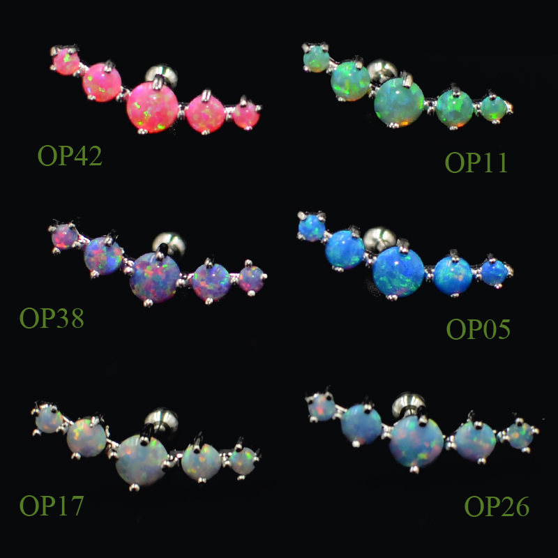 CHUANCI 1 PC Stainless Steel & - огляд і ціна Opal Earrings Dangle