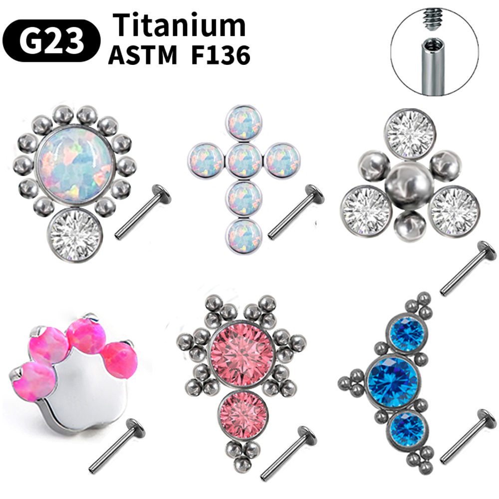 G23 Titanium Piercing Stud Ear - огляд і ціна Opal Earrings Dangle