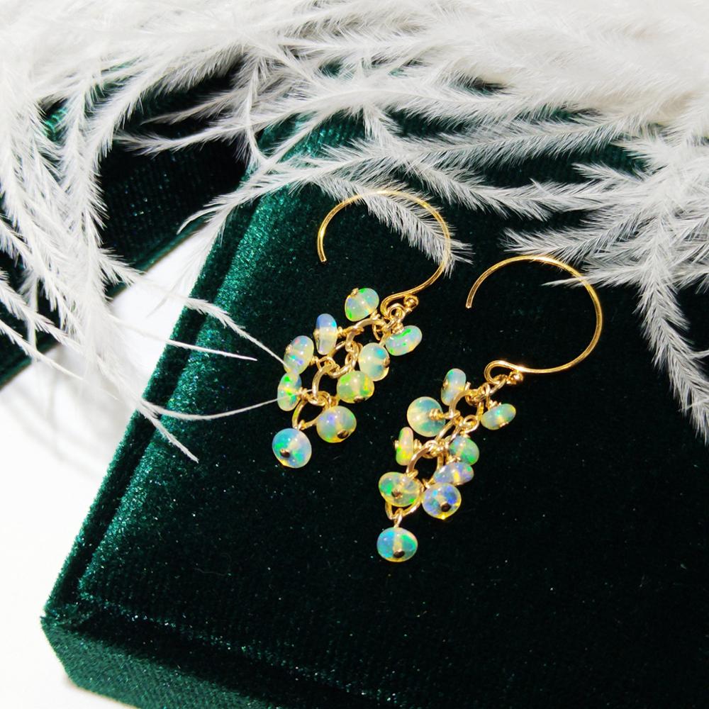 Lii Ji Natural Ethiopia Opal 1 - огляд і ціна Opal Earrings Dangle