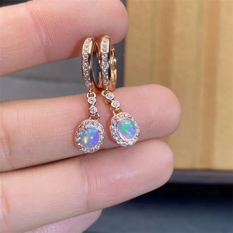 New Natural Opal Earrings 925  - огляд і ціна Opal Earrings Dangle