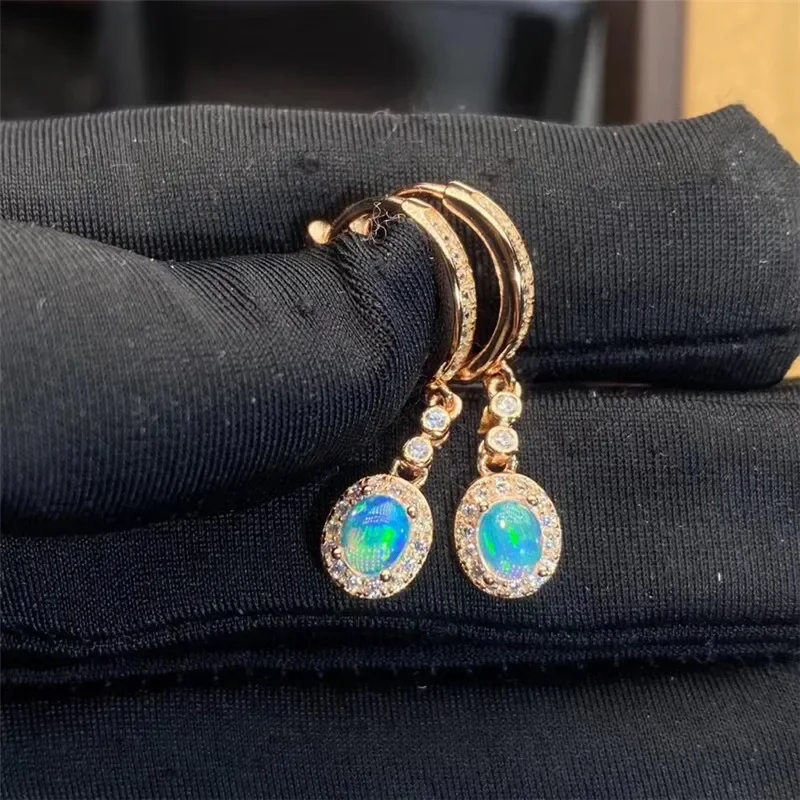 New Natural Opal Earrings 925  - огляд і ціна Opal Earrings Dangle