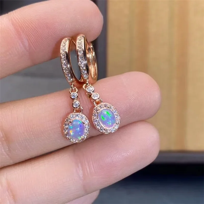New Natural Opal Earrings 925  - огляд і ціна Opal Earrings Dangle