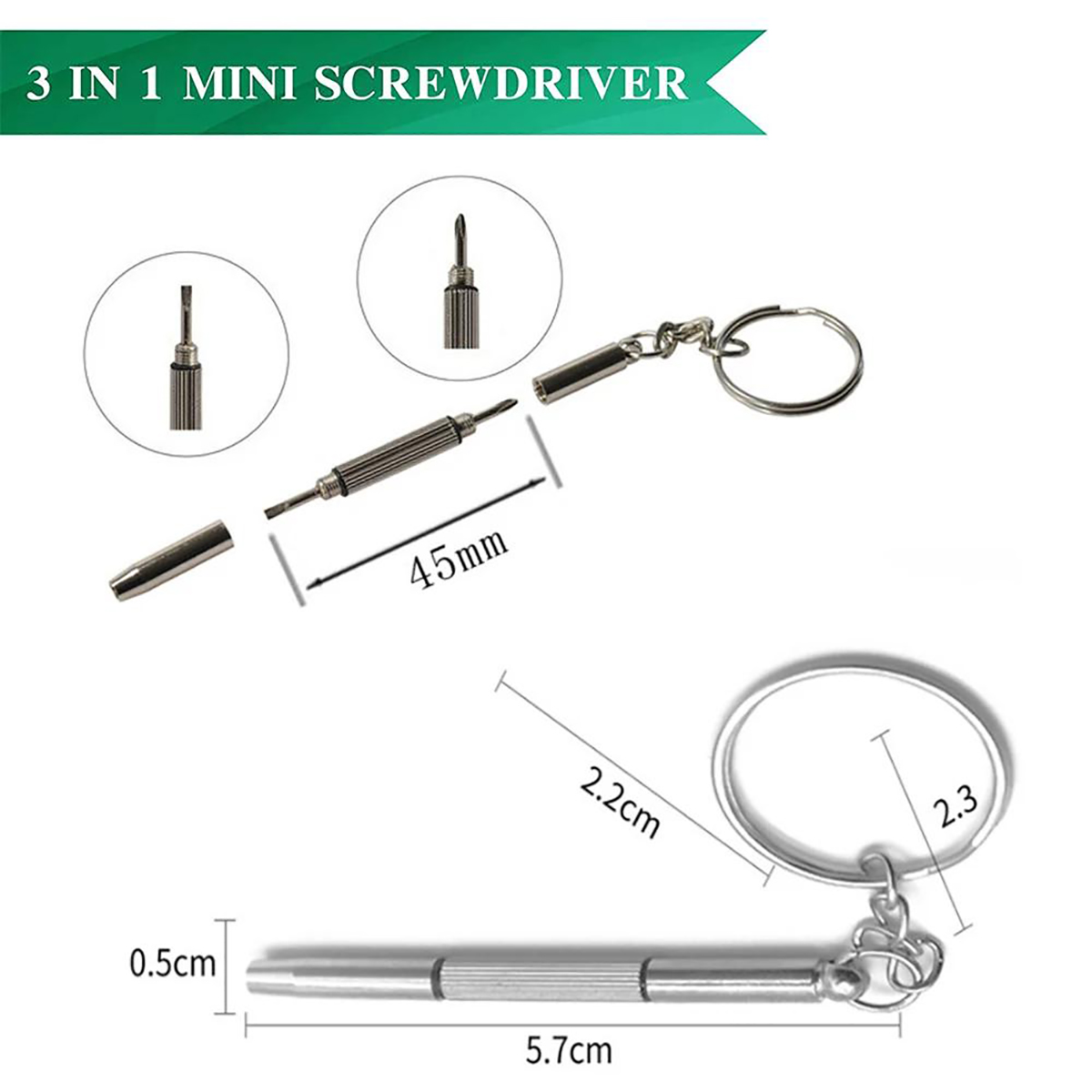 1/2/10pcs Mini 3 in1 Screwdriv - огляд і ціна Watch Repair Tool Kit