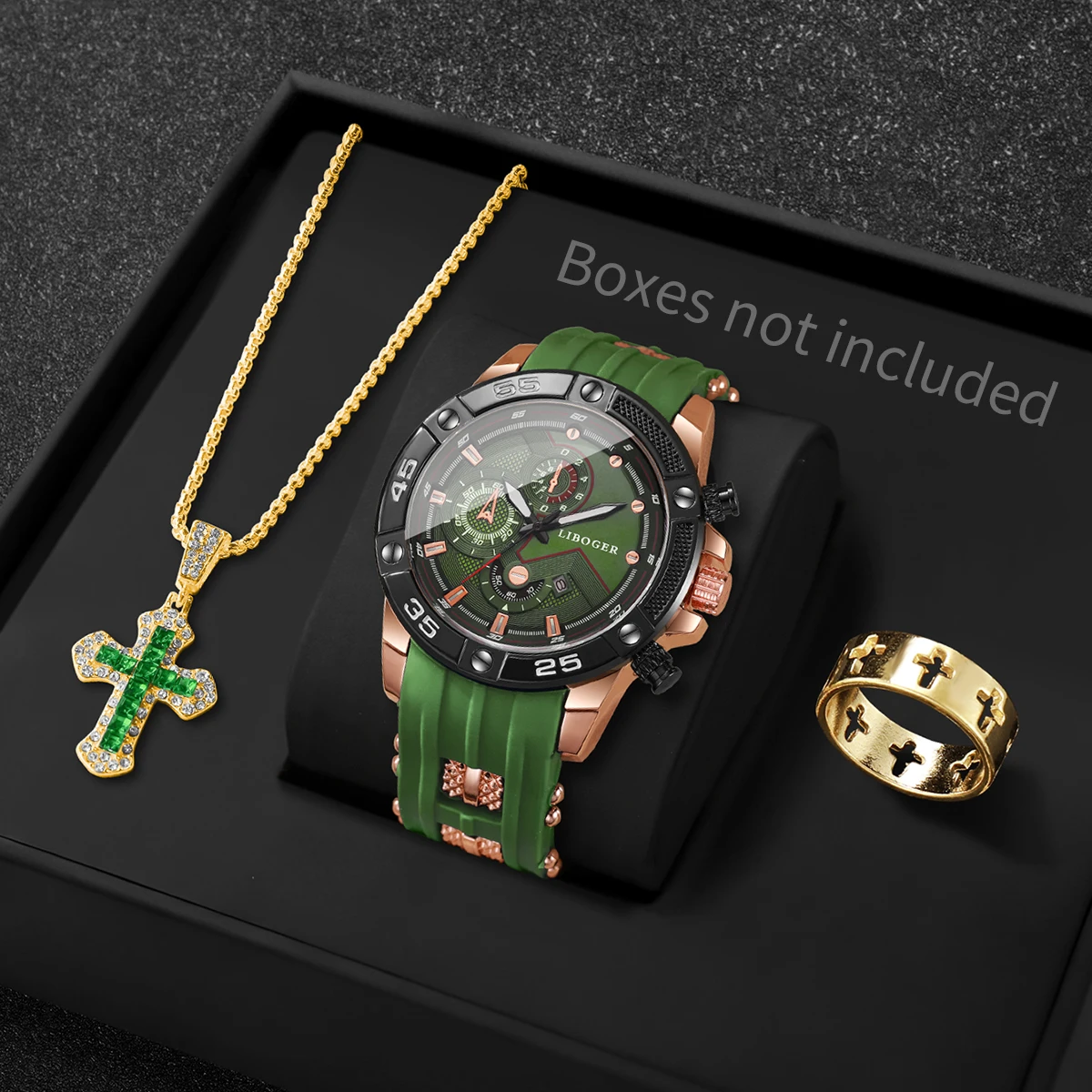 3PCS Fashion Male Sports Watch - огляд і ціна Mystery Jewelry Jar Watches