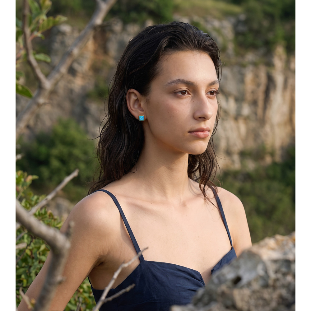 Yhpup 2026 Stainless Steel Squ - огляд і ціна Opal Earrings Dangle