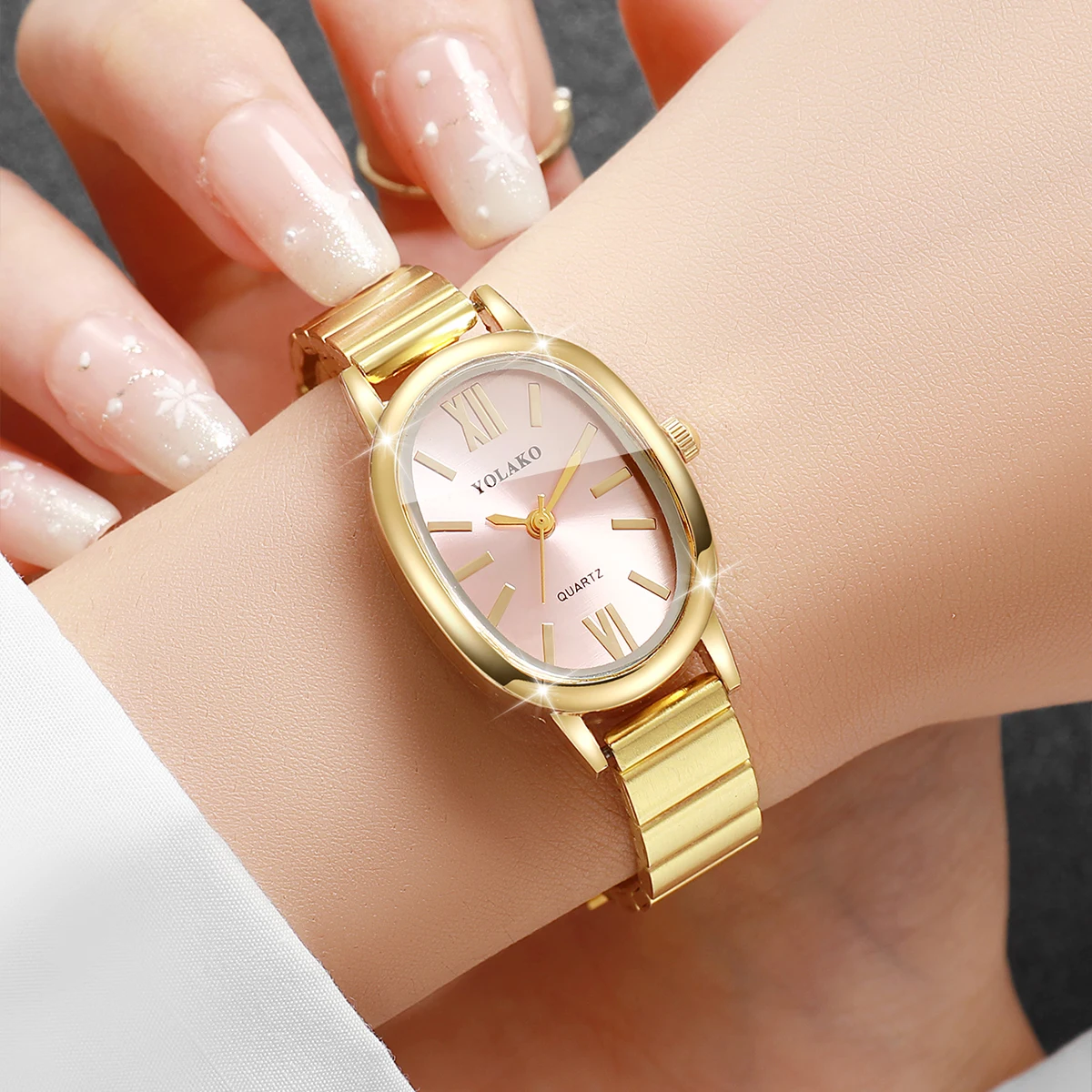 Elegant Pink Dial Women Watch  - огляд і ціна Jewelry Watches Women