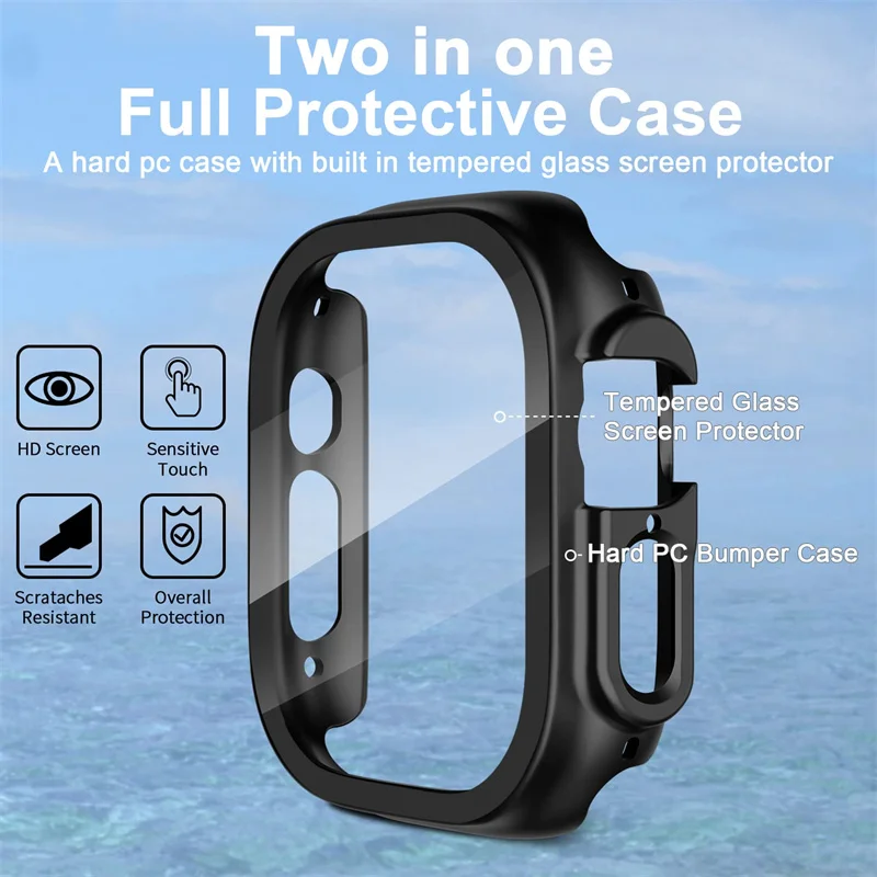 Glass+case For Apple Watch Ult - огляд і ціна Jewelry Smart Watches